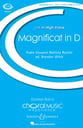 Magnificat in D SSA choral sheet music cover